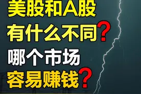 美股和A股有什么不同？哪个市场容易赚钱？ #认知 #干货分享 #美股 #掘金计划2024 #dou来守护钱袋子视频封面