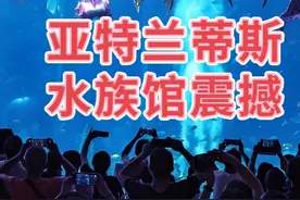 三亚游玩一定要找热度排名靠前的，带93岁妈到亚特兰蒂斯水族馆视频封面