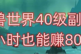 魔兽世界40级副本，一小时也能赚800金 #魔兽世界怀旧服视频封面