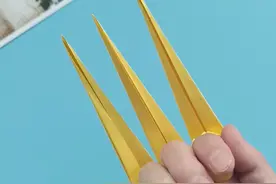 会变形的爪刺折纸教程，酷炫的武器玩具 #手工折纸 #亲子手工 #手工 #折纸玩具 #折纸视频封面