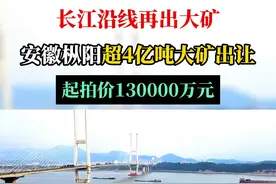 长江沿线再出大矿！安徽枞阳超4亿吨大矿出让，起拍价130000万元...#安徽 #安徽dou知道 #矿山 #投资 #铜陵视频封面