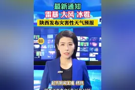 雷暴大风冰雹 陕西发布灾害性天气预报 #陕西dou知道