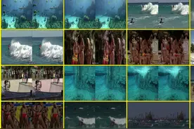 3D左右格式视频欣赏-3D沙滩美女海底美景-69秒 #3d电影视频封面