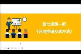 高中政治选必三《逻辑与思维》7.1《归纳推理及其方法》视频封面