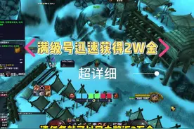 新号满级后迅速赚金，叮完一个号免费再叮一个，光速清诺森德任务视频封面