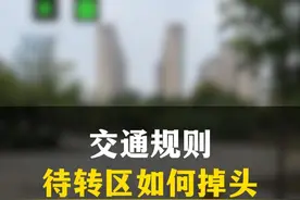 有待转区可不能瞎掉头哦 #新手上路 #交通规则 #待转区 #每天一个用车知识