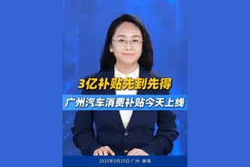 晓芳说湾区丨广州汽车消费补贴今天上线，3亿补贴先到先得。街坊们注意啦！广州推出总额3亿元购车消费补贴，即日起至9月30日，个人消费者购买含税价10万元（含）以上的小客车新车，最高可获5000元现金补贴。在此基础上，还可获得活动平台提供的价值不低于1000元或不低于2000元的配套权益包。今日起，通过云闪付APP提交发票，10月9日-11月15日补登记证即完成申请。补贴有限，赶紧行动，别错过这波福利！
