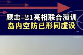 轰-6K与鹰击-21组合，亮相联合演训，岛内空防形同虚设 #抖音热评 #轰6k轰炸机