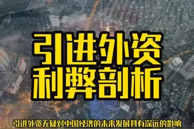 引进外资利弊商业视角深度分析 #外资 #引进外资 #商业思维 #经济视频封面
