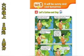六年级上5单元Unit 5 It will be sunny and cool tomorrow视频封面