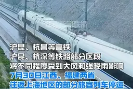 受台风影响，7月30日，南铁停运厦门至上海虹桥G412次、上海虹桥至平潭G1637次、南昌至上海虹桥G1388次、吉安西至上海G3056次等列车。 #台风 #铁路 #停运  #福建 #江西