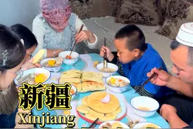 今天在家做清炖羊肉，好吃到汗毛竖起来，冬天吃暖心又暖胃！ #清炖羊肉 #新疆 #美食 #抖音美食推荐官 #尕攒劲一家人的美食日常视频封面