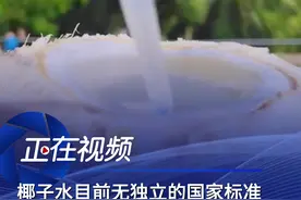椰子水目前无独立的国家标准 在社交媒体上，有消费者吐槽椰子水“常温和冷藏都是一股糖精味”，有仿照“IF”品牌的“TF”椰子水被消费者质疑是糖水兑添加剂。也有消费者在购买了多品牌椰子水后，对口感和保质期表示怀疑。视频封面