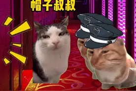 当帽子叔叔来KTV查房时#猫meme #猫meme小剧场 #猫咪 #搞笑视频封面