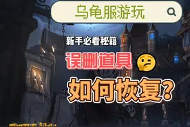 如何恢复误删道具？#魔兽世界乌龟服亚服 #我们比你们多一个世界