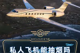 飞机上不能抽烟，那私人飞机能不能呢？#飞机 #私人飞机视频封面