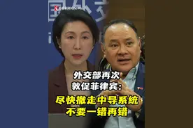 中国外交部回应菲律宾防长特奥多罗发表的声明：“堤丰”中导系统不是防御性武器，而是战略性、进攻性武器。菲方配合美方引入“堤丰”，将自身安全和国防拱手于人，把地缘对抗和军备竞赛风险引入域内，是典型的害人害己！#菲律宾 #中导系统 #中国 #美国 #南海视频封面