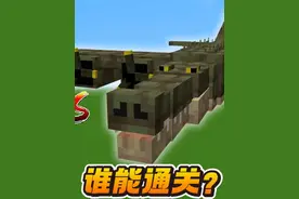 我的世界：木头人打败铁傀儡，通关了鳄鱼轰炸机！ #我的世界