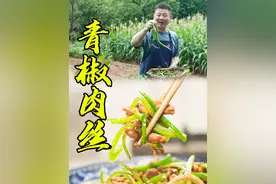 老师傅展示四川青椒肉丝传统做法，这样做比外面馆子里的还好吃视频封面
