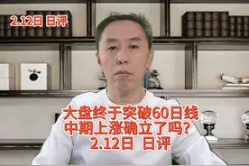 大盘终于突破60日线，中期上涨确立了吗？ #a股 #大盘 #涨停视频封面