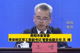 贵阳市委常委 贵安新区党工委副书记 管委会副主任 王嶒：贵安新区坚持项目为大 项目为重 项目为王 推动重大项目 重大工程落地建设#贵安新区高质量发展视频封面