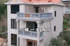 面宽8米，进深10米，占地80个平方，这个设计方案？农村的家家户户宅基地都够吧#农村自建房 #别墅设计 #二层半别墅视频封面