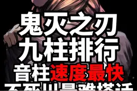 鬼灭之刃九柱排行：音柱速度最快，不死川最难搭话视频封面