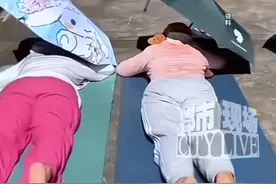 晒背能祛湿？67岁阿姨晒背两小时，昏迷不醒送至医院#高温晒背两小时阿姨开颅保命