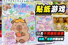 发现十来块的游戏贴纸书好好玩，15个主题场景贴贴贴 #玩具 #贴纸视频封面