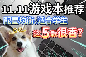 【11.11游戏本推荐】这5款配置均衡，适合学生很香？视频封面