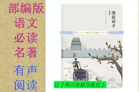 #七年级 部编版语文名著阅读#名著 《骆驼祥子》#老舍 长篇小说视频封面