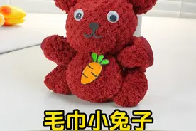 教你用毛巾做可爱的小兔子～ #手工diy #毛巾 #兔子玩偶