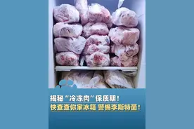 冰箱不是保险箱！肉冻多久不能吃？揭秘“冷冻肉”保质期！#大象主播说 @大象新闻主持人陈静华视频封面
