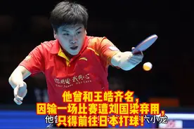 他曾和王皓齐名，
因输一场比赛遭刘国梁弃用，
只得前往日本打球视频封面