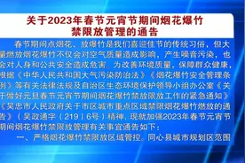 关于2023年春节元宵节期间烟花爆竹禁限放管理的通告视频封面