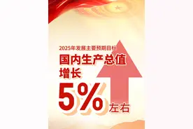 GDP增长5%左右！2025年中国发展主要预期目标公布 #2025全国两会 #GDP #政府工作报告视频封面