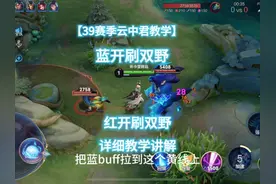 39赛季云中君蓝开刷双野 红开刷双野详细讲解教学 #王者荣耀