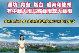 潍坊 青岛 烟台 威海和德州有中到大雨局部暴雨或大暴雨视频封面