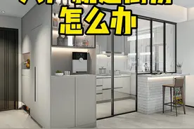 进门就是厨房，这样设计打造满分入户空间，厨房也宽敞明亮#家装装修#装修设计#厨房视频封面