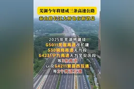 芜湖今年将建成三条高速公路 泰山路长江大桥也有新消息 芜湖市交通运输局最新发布，2025年芜湖将建成G5011芜宣高速改扩建、S30铜商高速无为段、G4231宁九高速无为至安庆段等3条高速以及G4211繁昌西互通等2个高速互通。

加快建设G4231宁九高速和县至无为段、S24杭合高速泰山路长江大桥及接线工程，并推进芜溧高速湾沚至三山段、宁九高速大龙湾支线等新增高速项目前期。

在国省道方面，今年芜湖将建成G347通江大道、S330无为段、S334繁昌段等快速化以及G329市区江北段一级公路，加快推进G236繁昌至铜陵段、峨山路东延（二期）、S457繁昌至南陵段一级路等项目建设。#高速 #宁芜高速 #芜宣高速  #国道 #省道视频封面