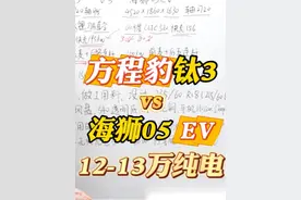 12-13万纯电怎么选？方程豹钛3 VS 海狮05 EV视频封面