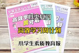 少年素质教育报：高效学习周计划一到六年级周复习计划视频封面
