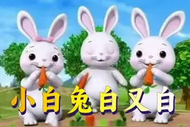 小白兔白又白，爱吃萝卜爱吃菜 #儿童动画 #儿童歌曲推荐视频封面