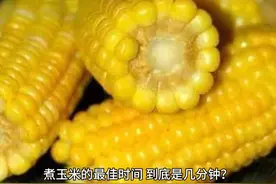 煮玉米的最佳时间，到底是几分钟？10人做9人错，难怪玉米不香视频封面