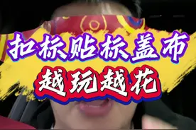 扣标贴标盖布，新能源越玩越花！ #说车聊车  #买车那点事儿  #万万没想到  #新能源  #新能源领航计划