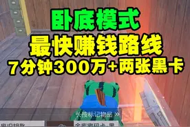 卧底模式最快赚钱路线，7分钟300万+两张黑卡！#地铁逃生视频封面