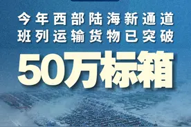 新华社消息｜今年西部陆海新通道班列运输货物已突破50万标箱视频封面