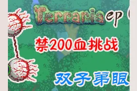 禁200血挑战所有boss♦近乎无伤双子魔眼教程 #泰拉瑞亚