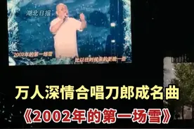 #刀郎武汉演唱会，万人深情合唱#刀郎成名曲《#2002年的第一场雪》！（剪辑：鲲鹏）视频封面