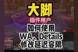 大脚插件用户如何使用WA、details和修改延迟容 不说了